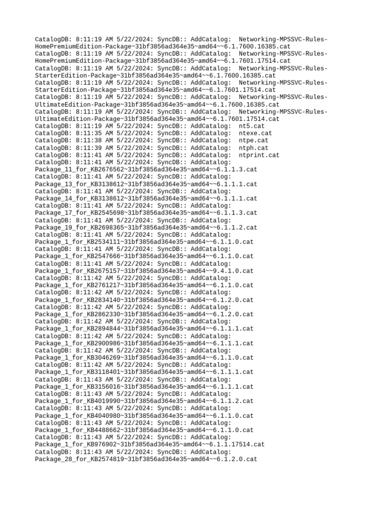 CatalogDB SyncDB Networking Packages | PDF | Home & Garden | Technology ...
