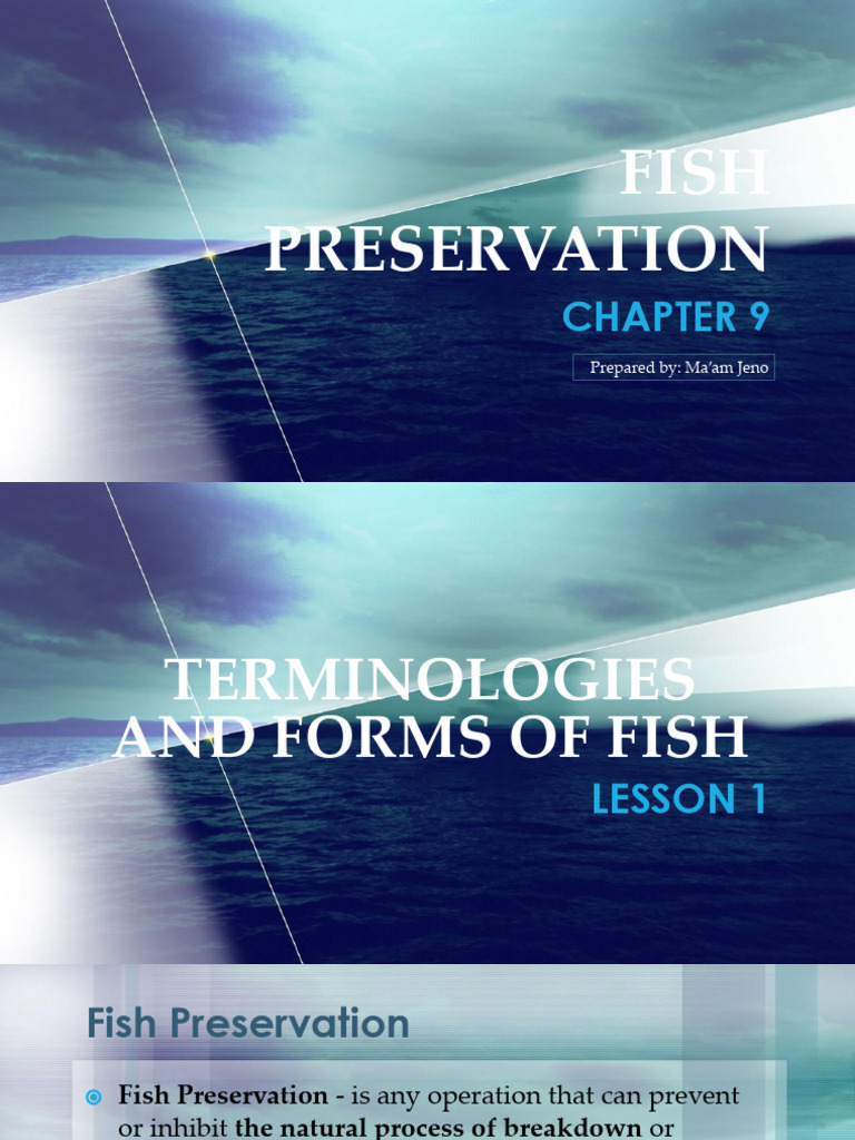 Chapter 9 Fish Preservation | PDF | Smoking (Cooking) | Decomposition