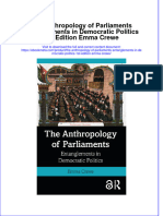 Ebook The Anthropology of Parliaments Entanglements in Democratic Politics 1St Edition Emma Crewe Online PDF All Chapter