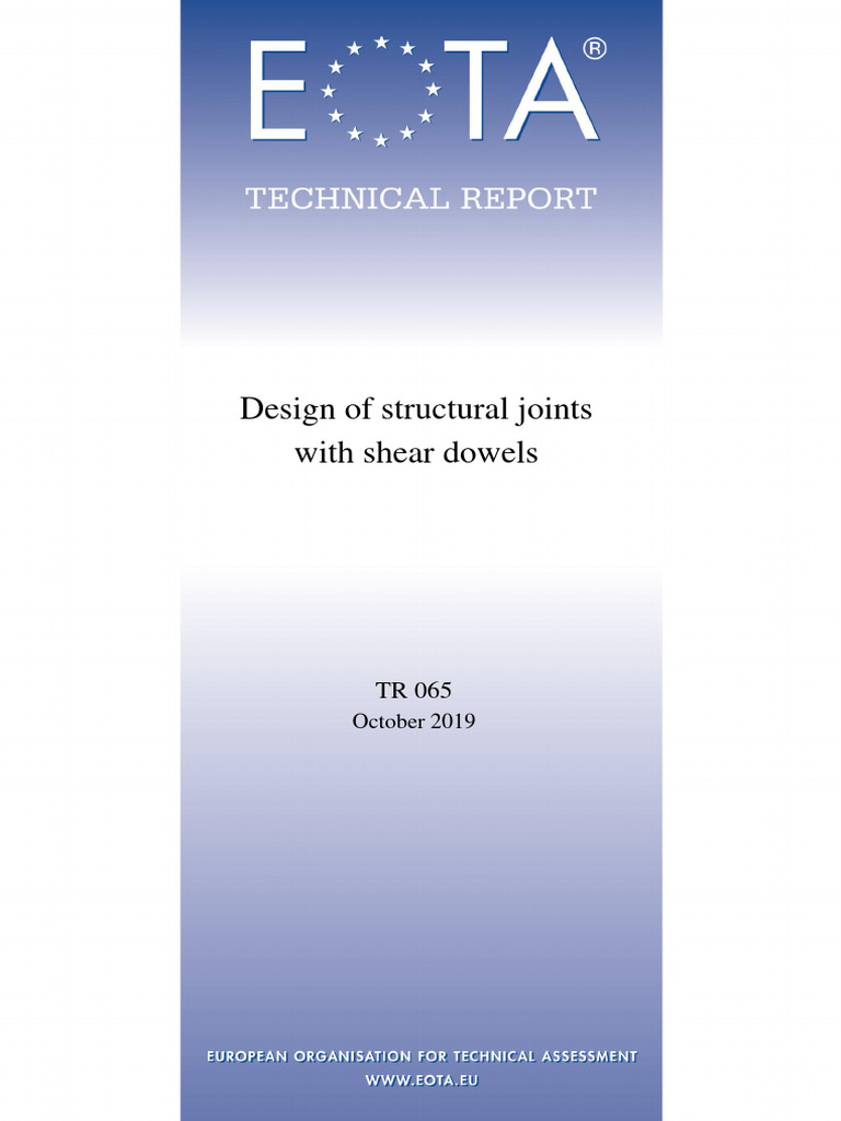 eotatr065designofstructuraljointswithsheardowels201910 PDF