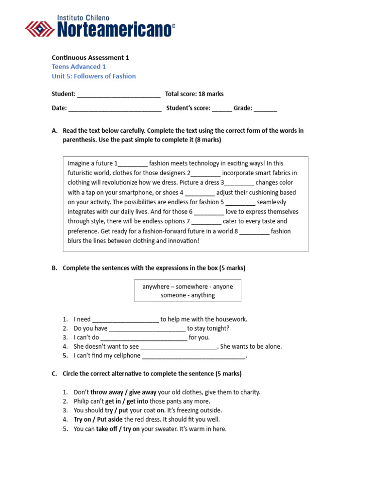 Continuous Assessment 1 | PDF