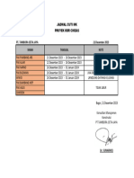 Jadwal Cuti MK