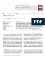 2008 Men, Masculinities and Firefighting Occupational Identity, Shop-Floor Culture and Organisational Change