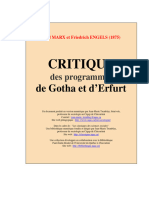 Critique des programmes de Gotha