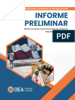 Informe Preliminar de La Misión de Observación Electoral de La OEA en La República Dominicana