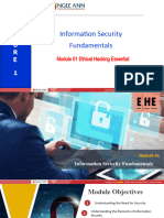 Week01 - EHE Module 01 Information Security Fundamentals