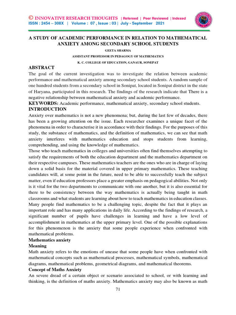 Research-Mathematical Problem Solving Ability | PDF | Mathematics ...