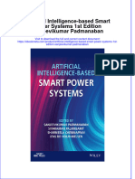 Full Ebook of Artificial Intelligence Based Smart Power Systems 1St Edition Sanjeevikumar Padmanaban Online PDF All Chapter