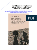 The Human and Economic Implications of Twenty First Century Immigration Policy 1St Edition Susan Pozo Online Ebook Texxtbook Full Chapter PDF