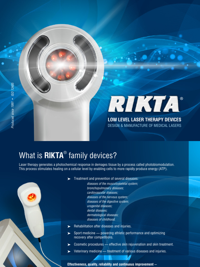 Präsentation RIKTA Medizintechnik ENG | PDF | Laser | Light Emitting Diode