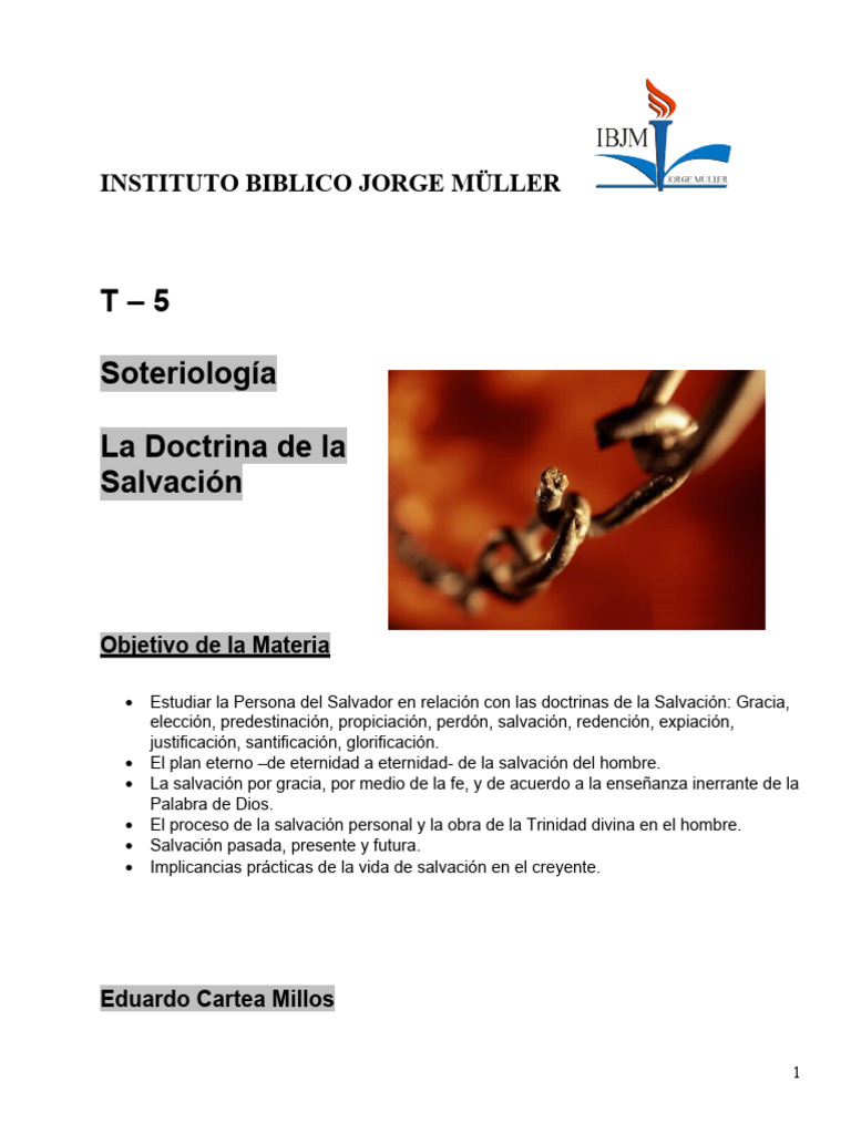 Soteriologia Actual | PDF | Salvación | Gracia divina