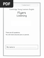 Flyers Listening Practice Test 3 Pdf