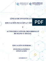 Linea de Investigacion Educacion Inclusiva Diversidad