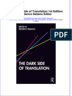 Download ebook The Dark Side Of Translation 1St Edition Federico Italiano Editor online pdf all chapter docx epub 