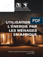 Utilisation de L'energie Pour Les Menages en Afrique