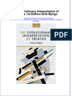 The Evolutionary Interpretation of Treaties 1St Edition Eirik Bjorge Online Ebook Texxtbook Full Chapter PDF