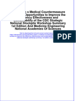 Download The Nation S Medical Countermeasure Stockpile Opportunities To Improve The Efficiency Effectiveness And Sustainability Of The Cdc Strategic National Stockpile Workshop Summary 1St Edition And Medicine online ebook  texxtbook full chapter pdf 