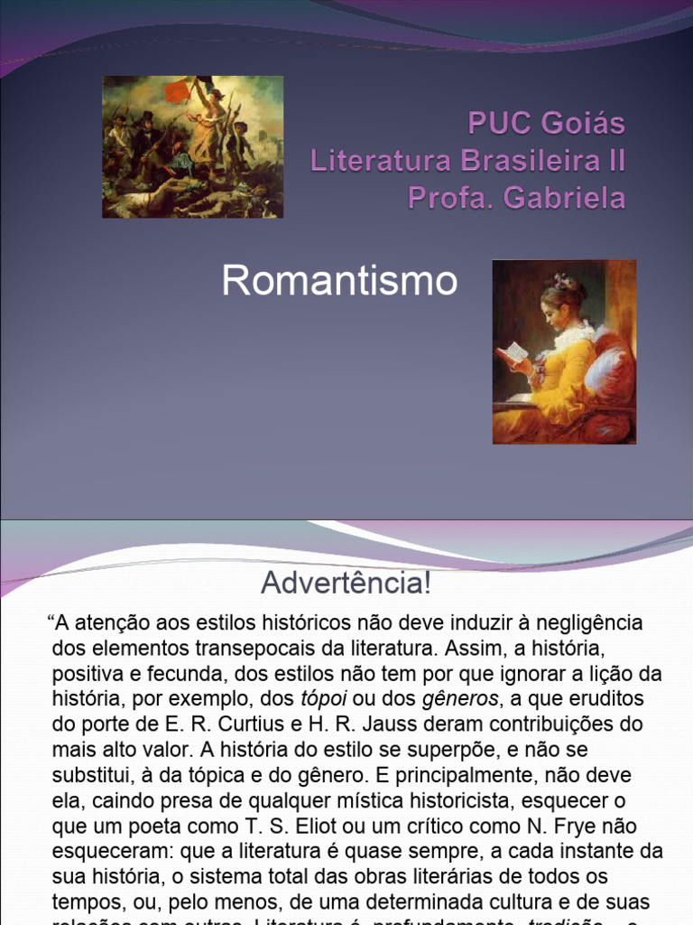 Romantismo: Contexto e Características | PDF | Romantismo