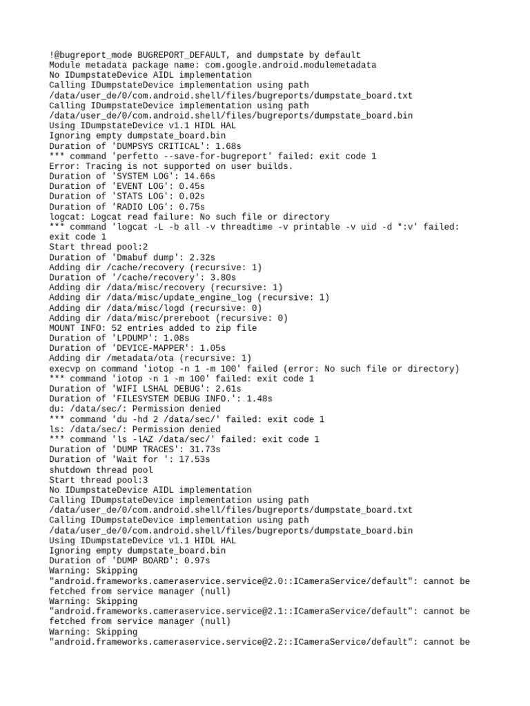 Understanding Dumpstate and Logs | PDF | Zip (File Format) | Utility ...