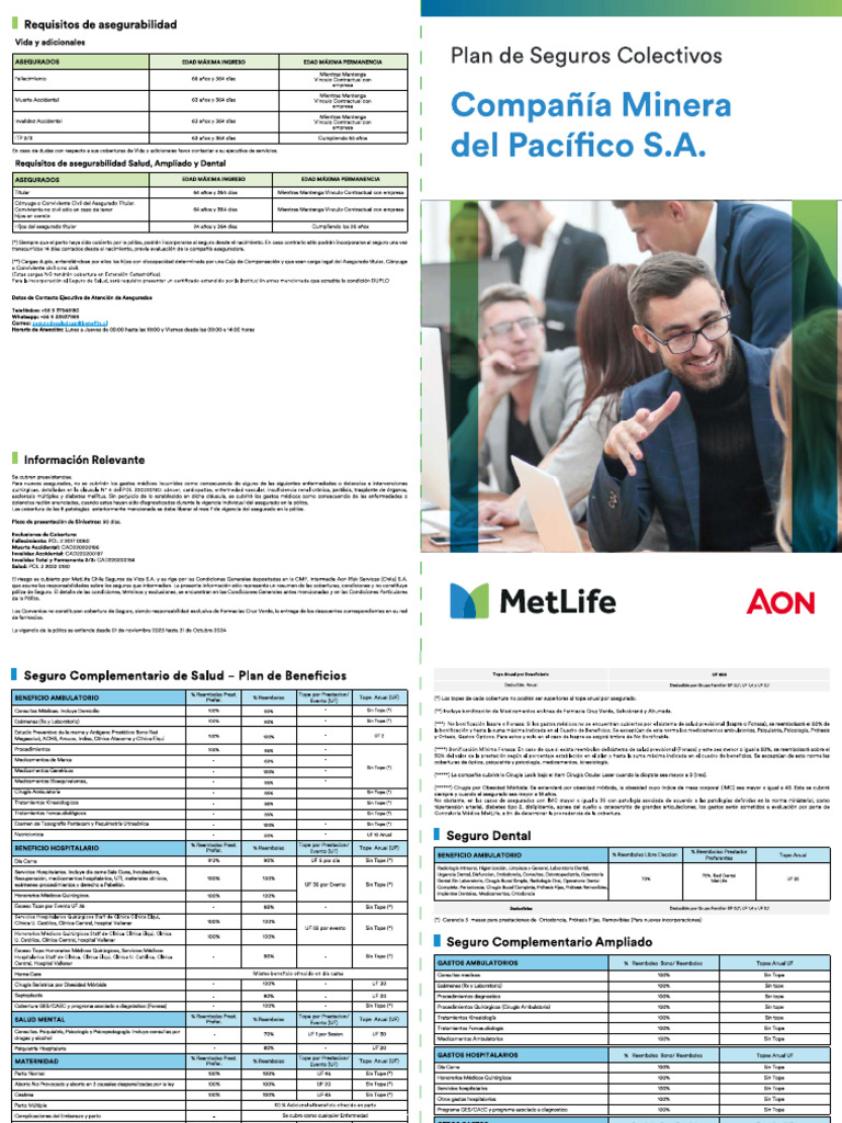 Cuadro Cobertura Metlife | PDF