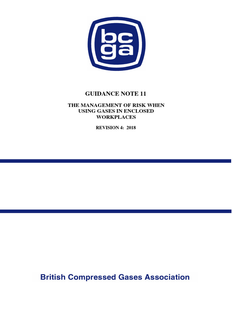 BCGA GN 11 - Revision 4 - For Publication | PDF | Atmosphere Of Earth ...