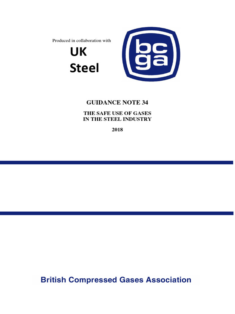 BCGA GN 34 - BCGA - Guidance Note 34, The Safe Use of Gases | PDF ...