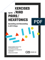 17 Exercises On Triad Pairs - Hexatonics (Treble Clef)