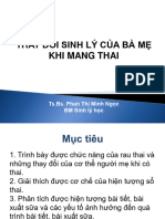 Lec7 Thay đổi sinh lý khi mang thai