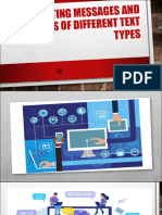 Evaluating Messages and Images of Different Text Types