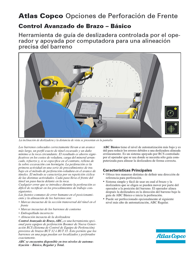 ABC Basic spec sheet.sp 9851 2185 05 | PDF | Perforación | Túnel