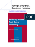 Ebook Rethinking Japanese Public Opinion and Security From Pacifism To Realism Studies in Asian Security Paul Midford Online PDF All Chapter