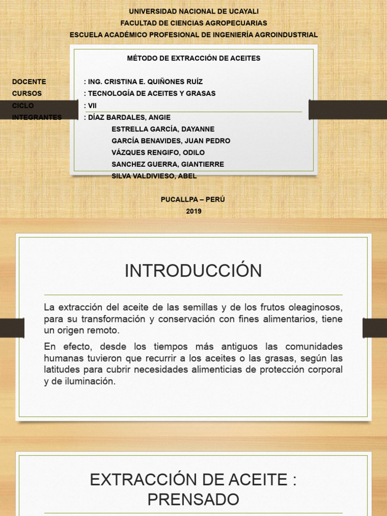 Metodo de Extraccion de Aceite Descargar gratis PDF Petróleo Solvente