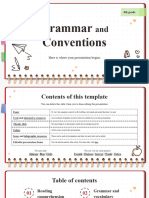 Grammar and Conventions - 8th Grade by Slidesgo