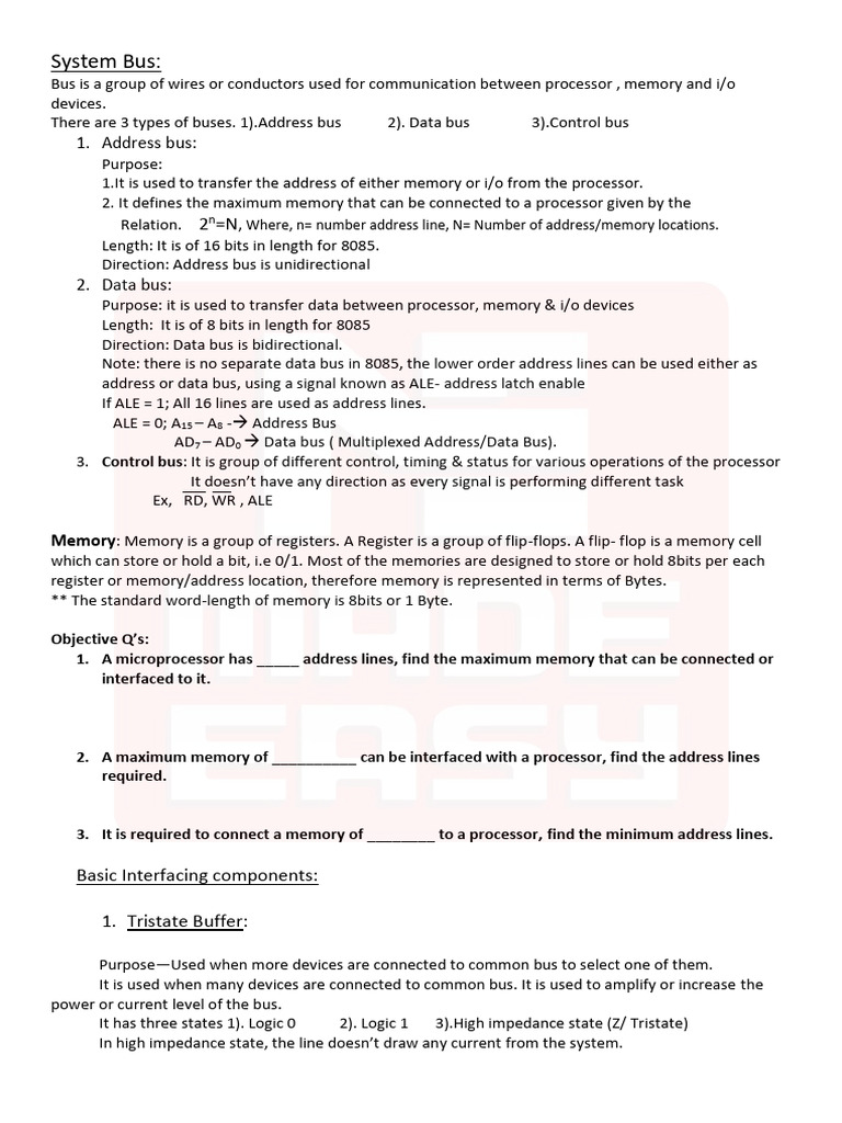 Architecture 8085 notes pdf assembly language central processing unit