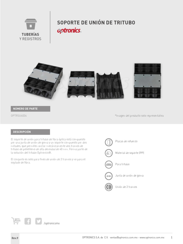 4.conjunto Soporte Union para Tritubo | PDF | Tornillo | Materiales