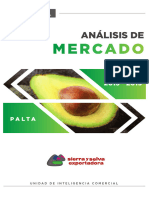 Análisis de Mercado - Palta 2015 - 2019 (1)