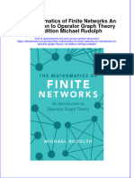 Download ebook The Mathematics Of Finite Networks An Introduction To Operator Graph Theory 1St Edition Michael Rudolph online pdf all chapter docx epub 
