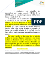 PLANTILLA Fase 3 - Acción y Evaluación - Servicio Social