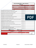 FO-SGI-020 - Lista de Verificação - Régua Vibratória