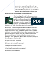 Pengertian Dari Hardware Atau Dalam Bahasa Indonesia