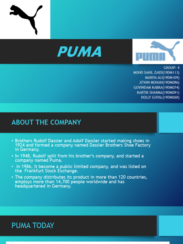 PUMA Company Overview and Market Analysis | PDF | Adidas | Pricing