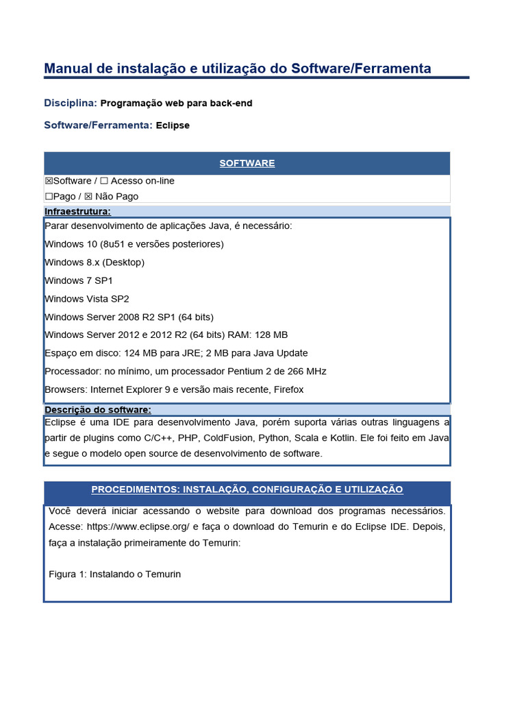 Instalação do Eclipse IDE para Java | PDF | Programas | Microsoft Windows
