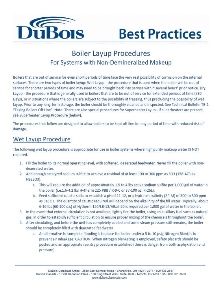 Boiler Layup Procedures Guide | PDF | Transparent Materials | Secondary ...