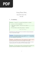 Group Theory Problem Set 1