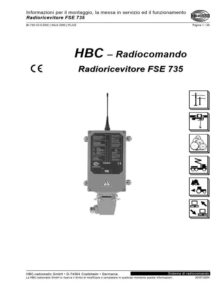 14 - Radiocomando HBC | PDF