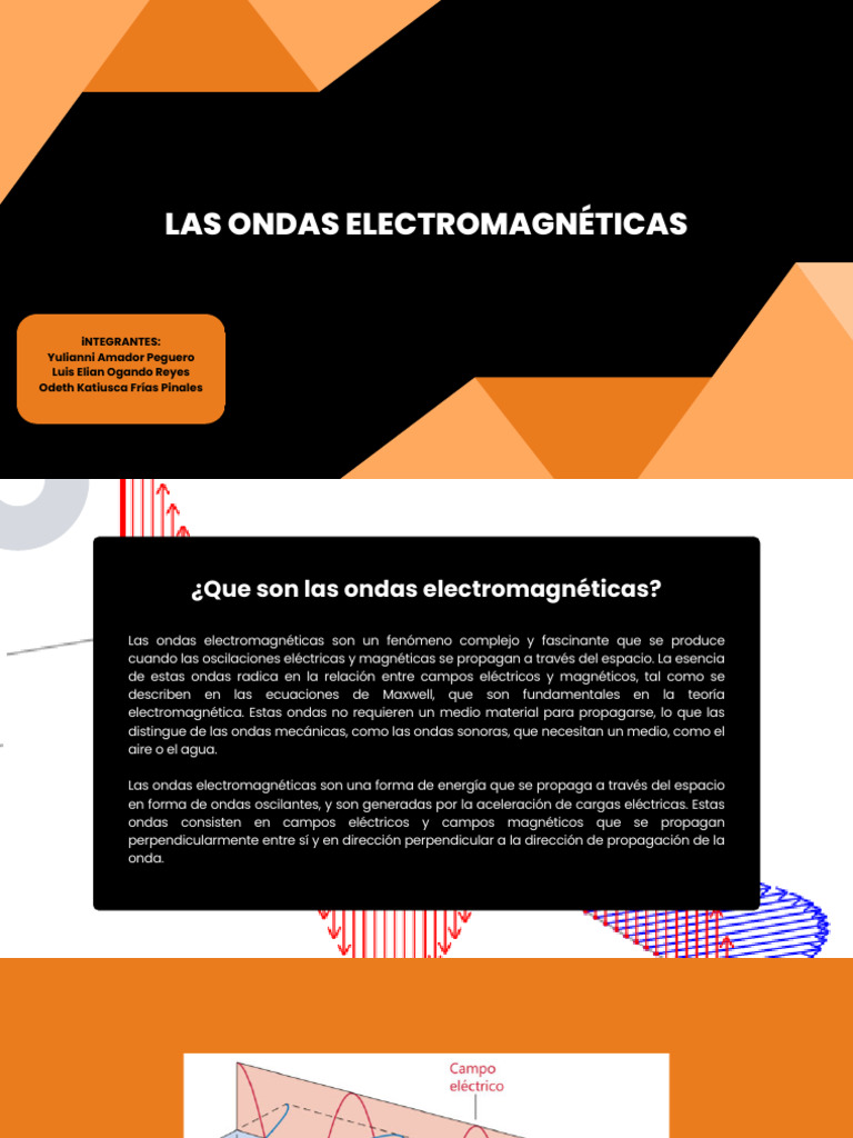 Las Ondas Electromagneticas Pdf Radiación Electromagnética Olas