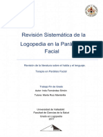 Logopedia en La Parálisis Revisión Sistemática de La Facial