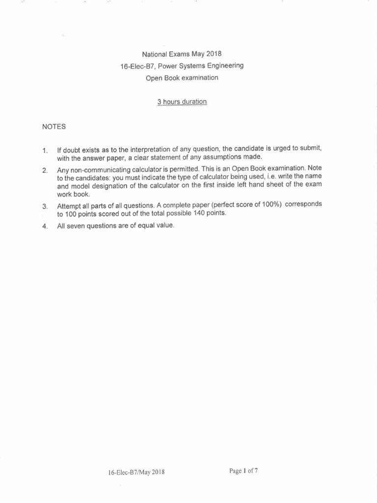 AE-May-2018-16-Elec-B7 Past Paper | PDF