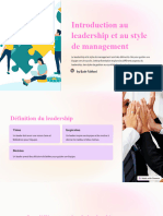 Introduction Au Leadership Et Au Style de Management