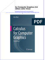 Full Ebook of Calculus For Computer Graphics 3Rd Edition John Vince 2 Online PDF All Chapter